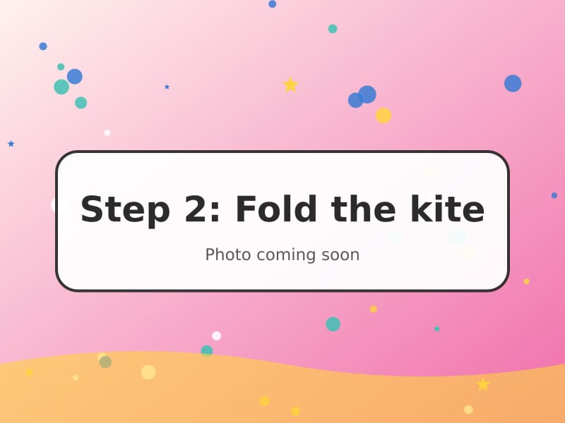 Origami paper folded into a kite shape